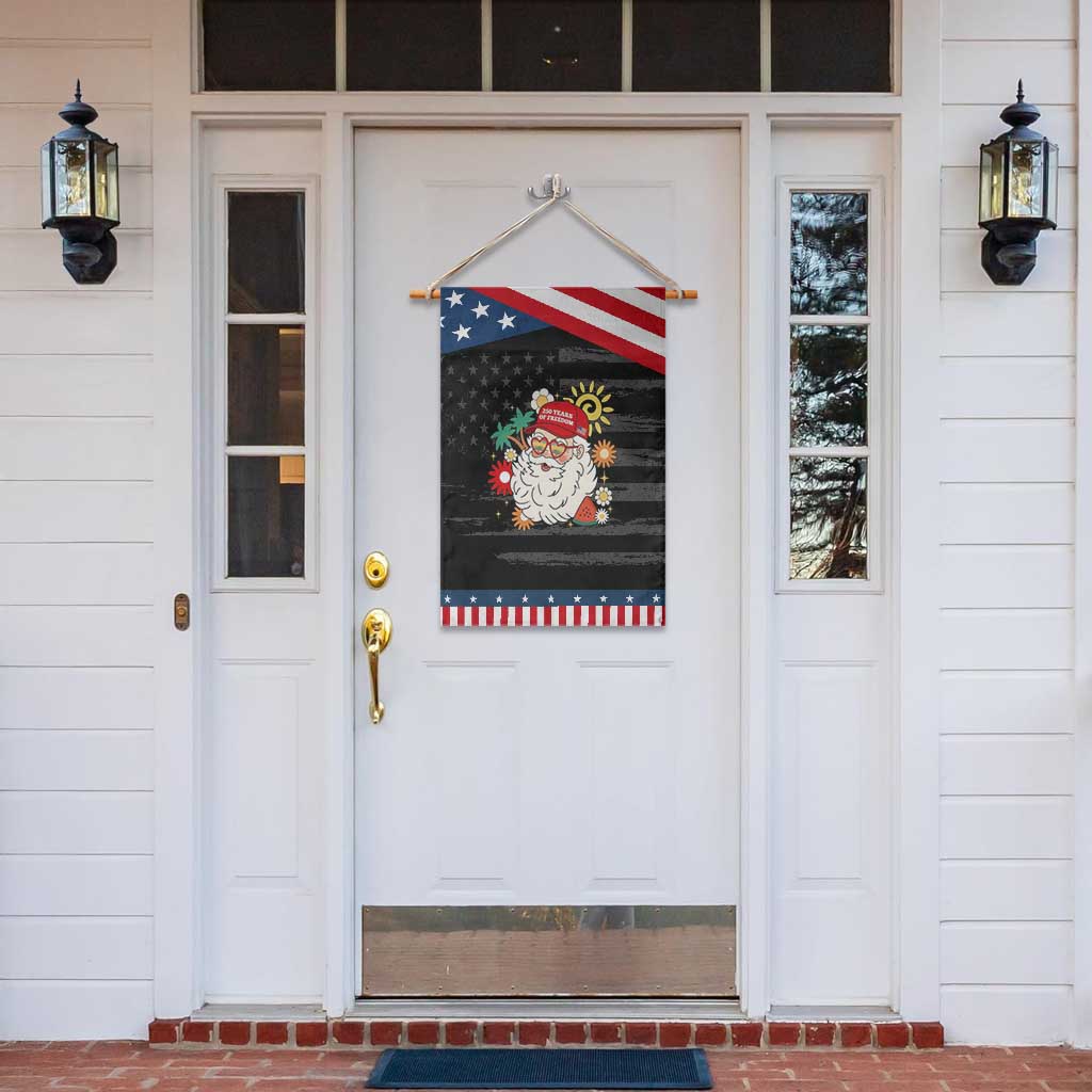 USA 250th Anniversary Santa Christmas In July Patriotic Garden Flag