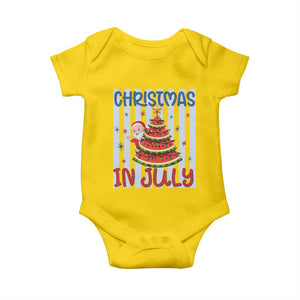 Funny Santa Christmas in July Baby Onesie Melon Christmas Tree Summer