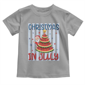 Funny Santa Christmas in July Toddler T Shirt Melon Christmas Tree Summer