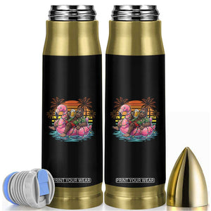 Funny Bigfoot Drinking Beer Christmas in July Bullet Tumbler