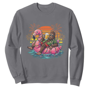 Funny Bigfoot Drinking Beer Christmas in July Sweatshirt