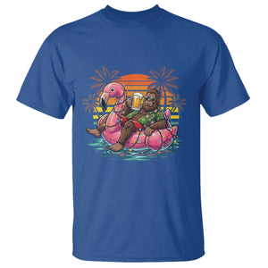 Funny Bigfoot Drinking Beer Christmas in July T Shirt