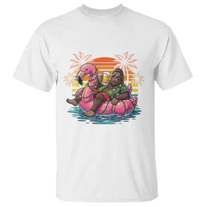 Funny Bigfoot Drinking Beer Christmas in July T Shirt
