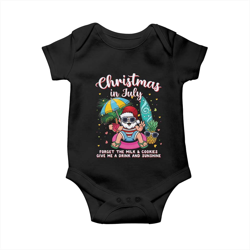 Christmas in July Santa Baby Onesie Palm Tree Beach Summer Hawaii