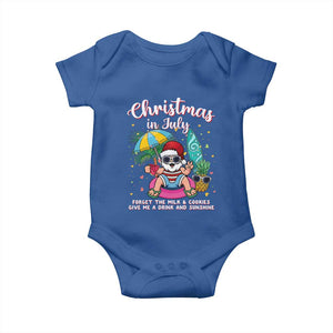 Christmas in July Santa Baby Onesie Palm Tree Beach Summer Hawaii