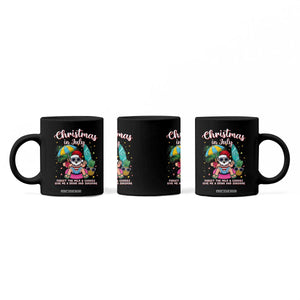Christmas in July Santa Coffee Mug Palm Tree Beach Summer Hawaii