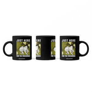 Funny Frog 4th of July Coffee Mug Just Here For The Fireworks TS14 Print Your Wear