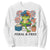 Feral & Free Sweatshirt Funny 4th of July Patriotic Frog Lovers TS14 White Print Your Wear