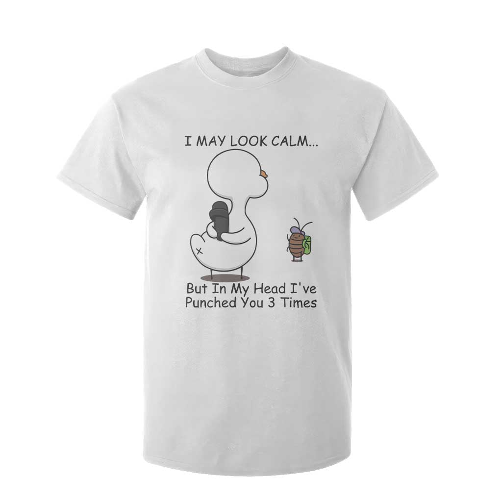 In My Head I Have Pecked You 3 Times T Shirt For Kid Funny Duck Sarcastic Farm Humor TS14 White Print Your Wear