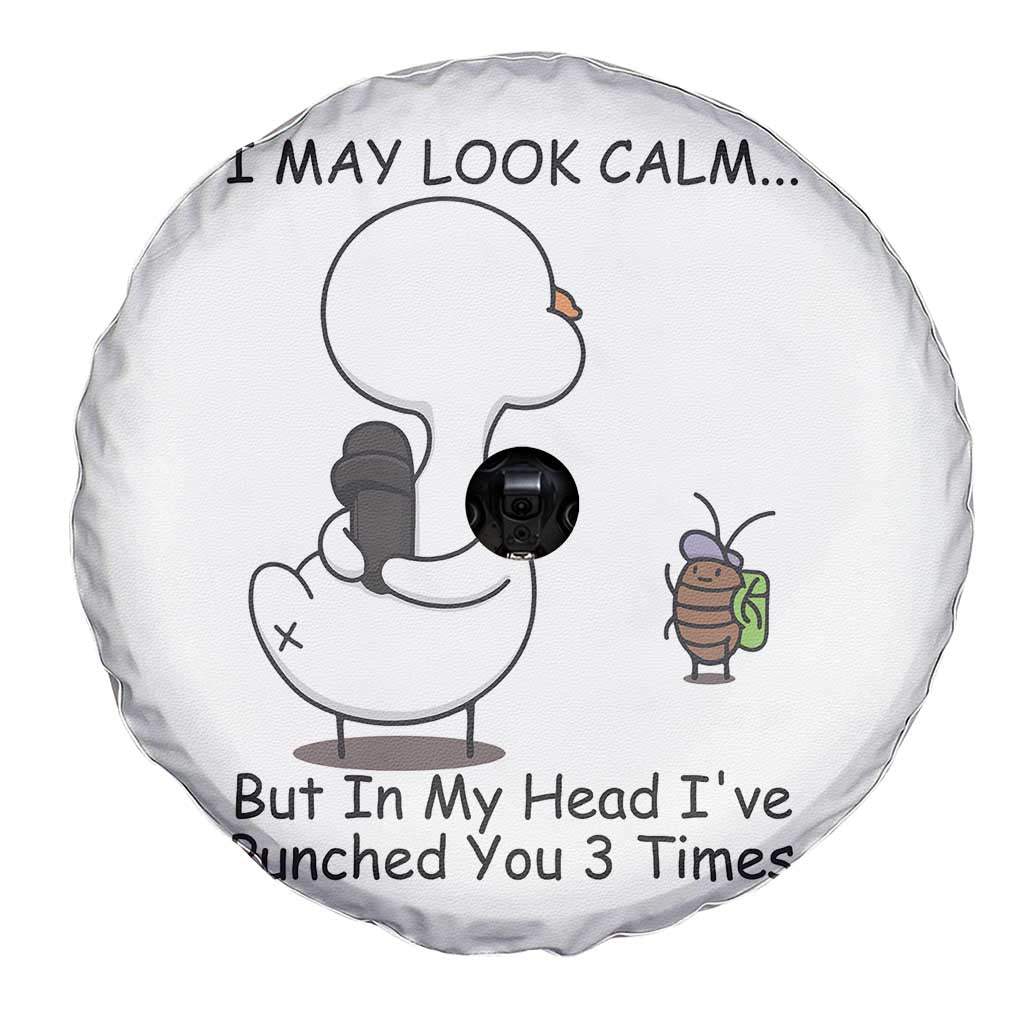 In My Head I Have Pecked You 3 Times Spare Tire Cover Funny Duck Sarcastic Farm Humor TS14 Print Your Wear