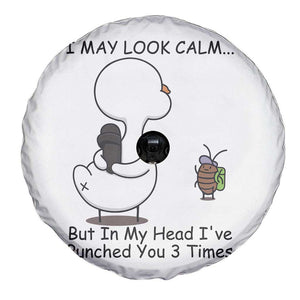 In My Head I Have Pecked You 3 Times Spare Tire Cover Funny Duck Sarcastic Farm Humor TS14 Print Your Wear
