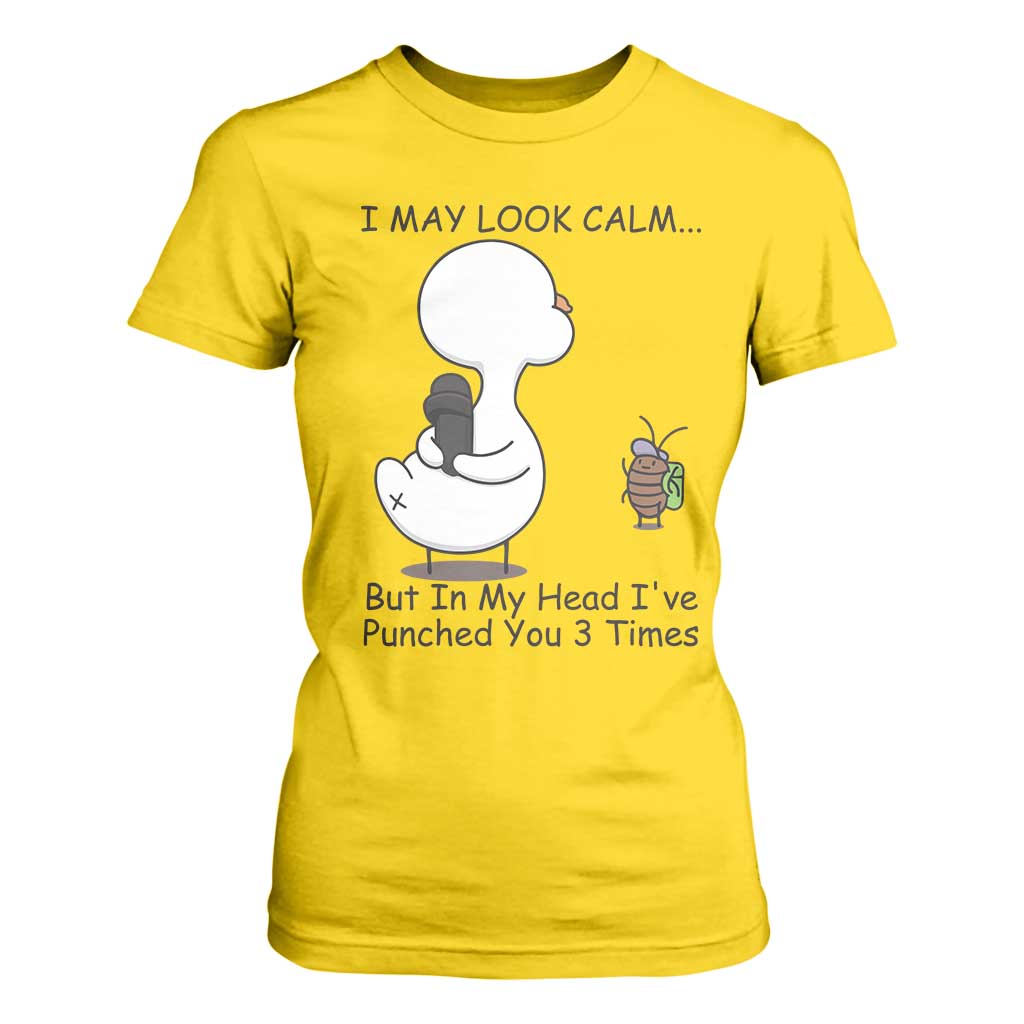 In My Head I Have Pecked You 3 Times T Shirt For Women Funny Duck Sarcastic Farm Humor TS14 Daisy Print Your Wear