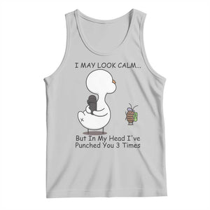 In My Head I Have Pecked You 3 Times Tank Top Funny Duck Sarcastic Farm Humor TS14 Ash Print Your Wear