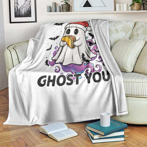 Funny Ghost Halloween Christmas Throw Blanket Ghost You TS14 Print Your Wear