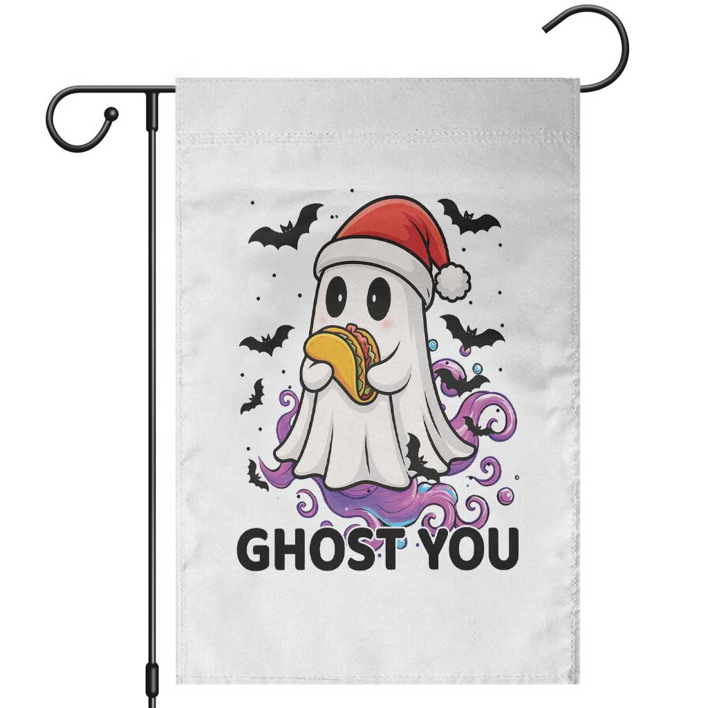 Funny Ghost Halloween Christmas Garden Flag Ghost You TS14 White Print Your Wear