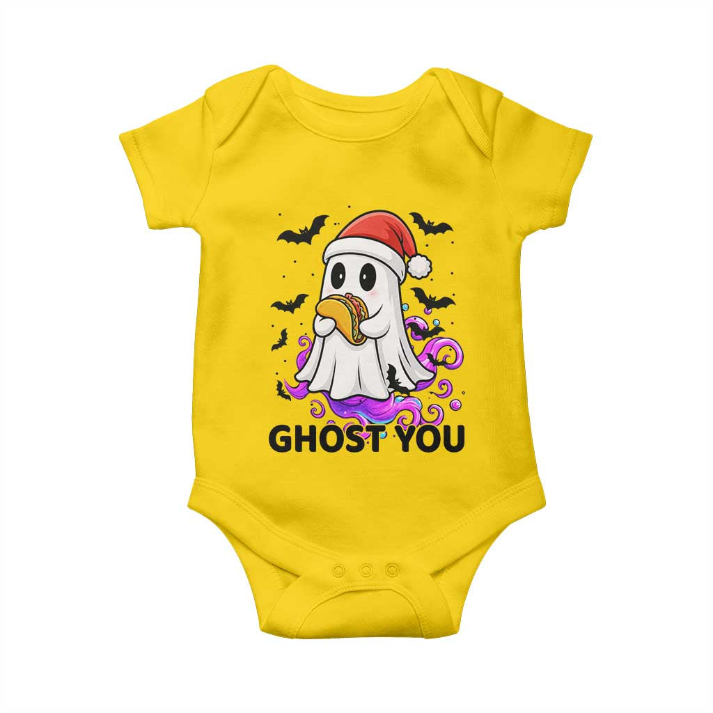 Funny Ghost Halloween Christmas Baby Onesie Ghost You TS14 Daisy Print Your Wear