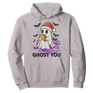 Funny Ghost Halloween Christmas Hoodie Ghost You TS14 Ice Gray Print Your Wear