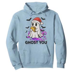 Funny Ghost Halloween Christmas Hoodie Ghost You - Print Your Wear