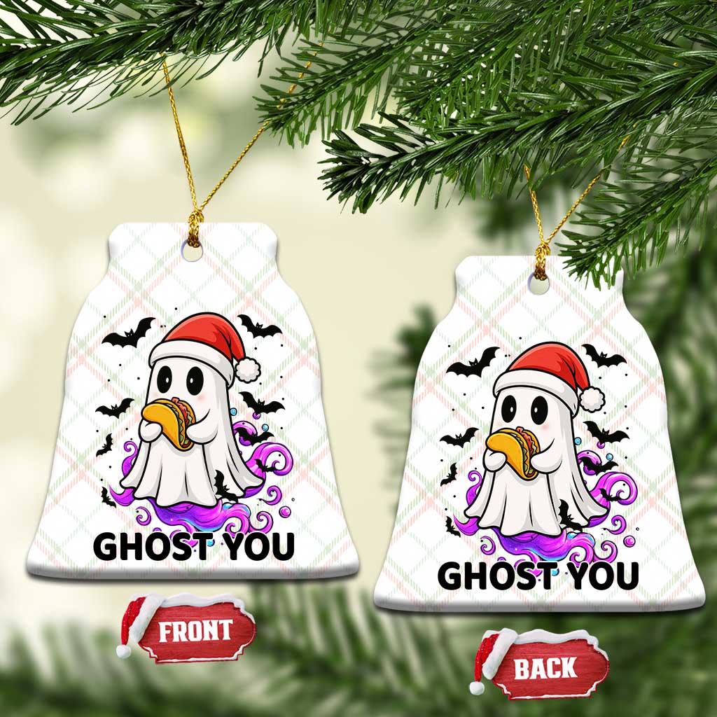 Funny Ghost Halloween Xmas Ceramic Ornament Ghost You TS14 Print Your Wear