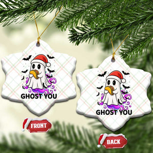 Funny Ghost Halloween Xmas Ceramic Ornament Ghost You TS14 Print Your Wear