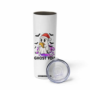 Funny Ghost Halloween Christmas Skinny Tumbler Ghost You TS14 Print Your Wear