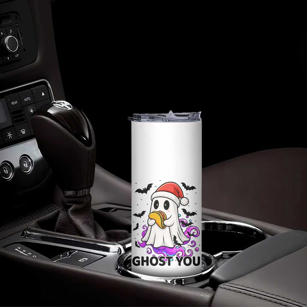 Funny Ghost Halloween Christmas Skinny Tumbler Ghost You TS14 Print Your Wear