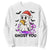 Funny Ghost Halloween Christmas Sweatshirt Ghost You - Print Your Wear
