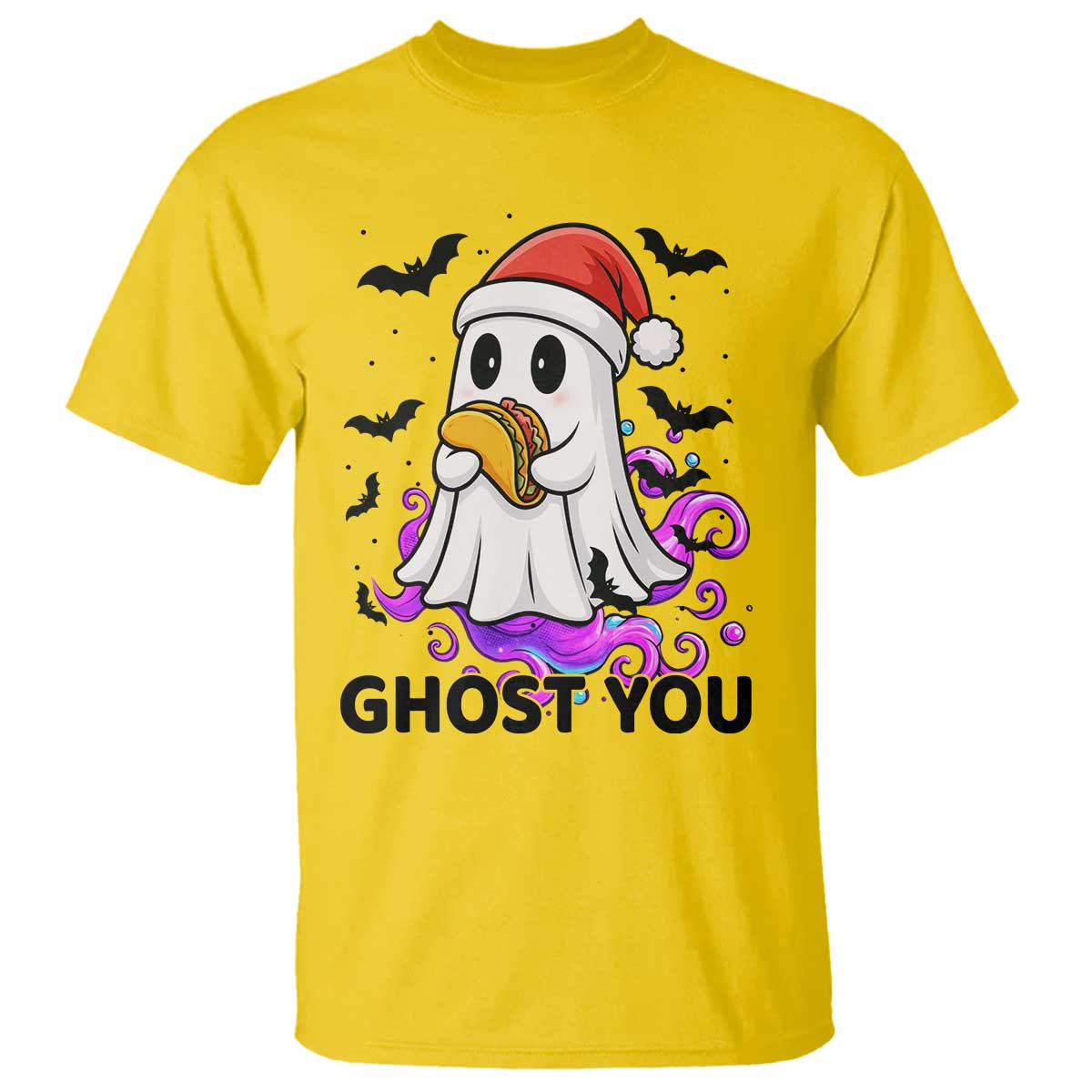 Funny Ghost Halloween Christmas T Shirt Ghost You TS14 Daisy Print Your Wear