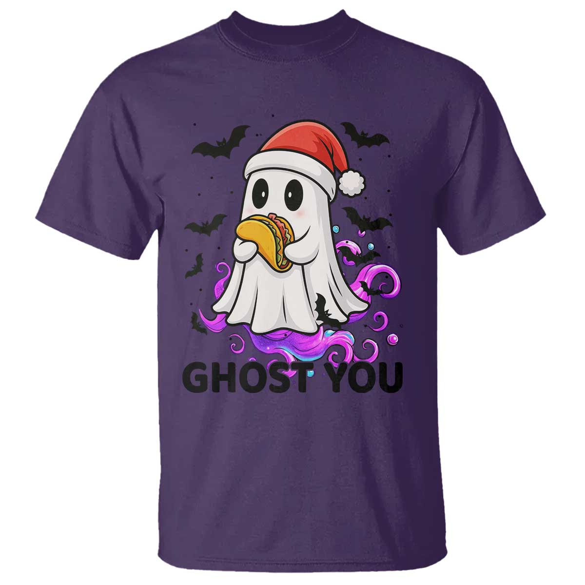 Funny Ghost Halloween Christmas T Shirt Ghost You TS14 Purple Print Your Wear