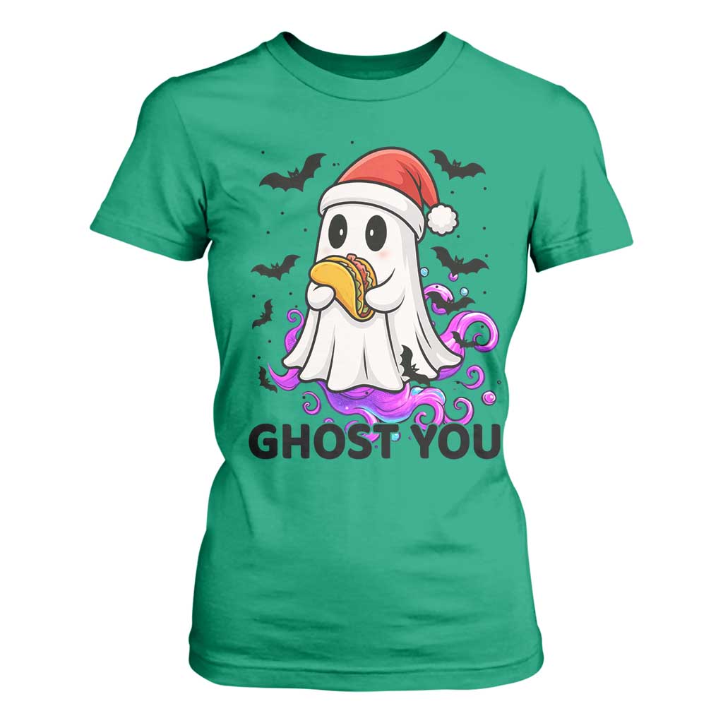 Funny Ghost Halloween Christmas T Shirt For Women Ghost You TS14 Irish Green Print Your Wear