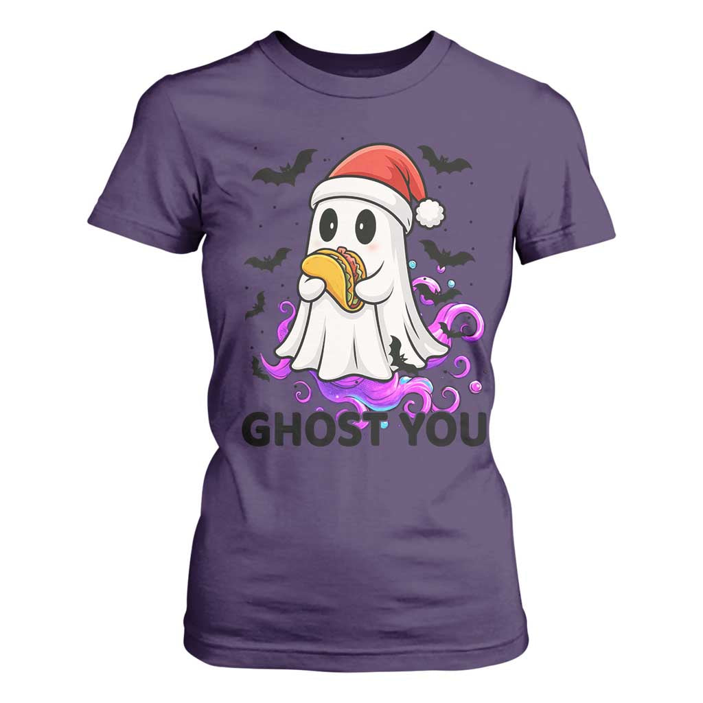 Funny Ghost Halloween Christmas T Shirt For Women Ghost You TS14 Purple Print Your Wear