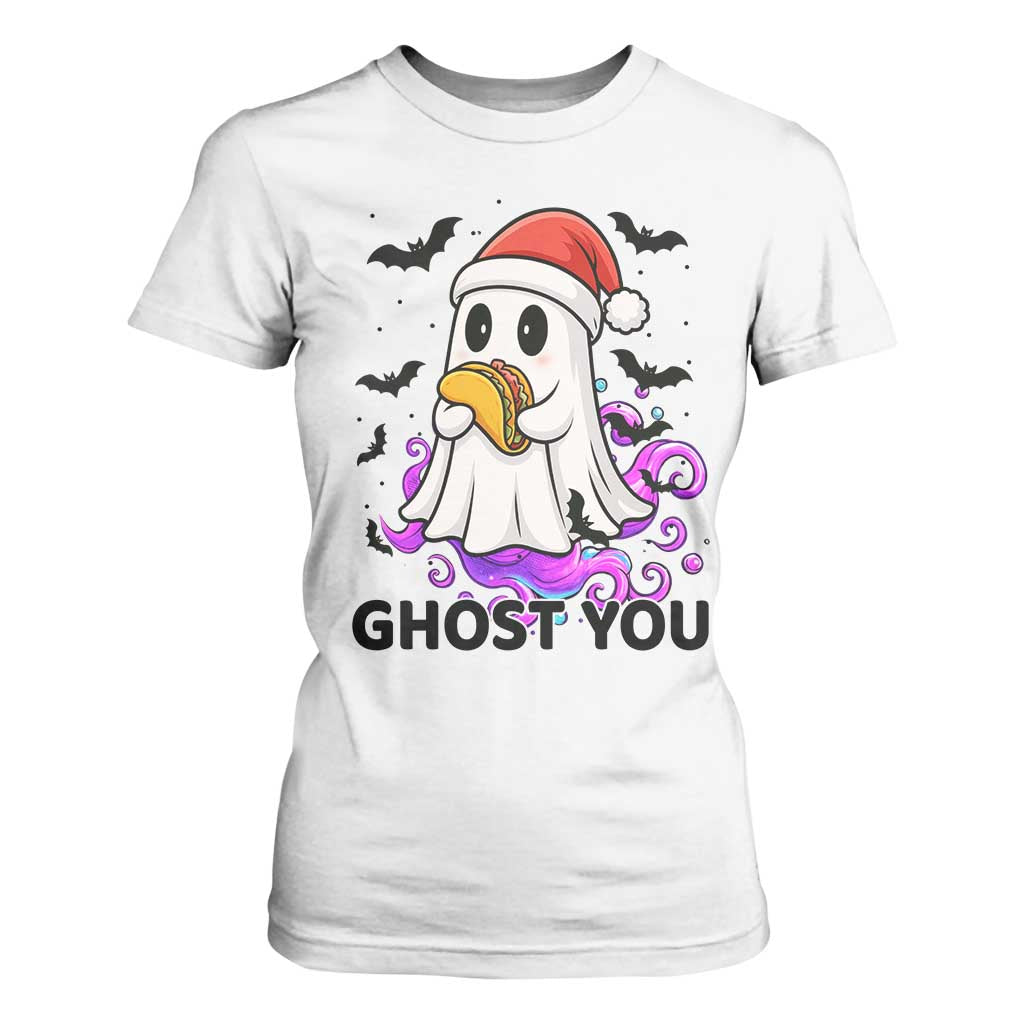 Funny Ghost Halloween Christmas T Shirt For Women Ghost You - Print Your Wear