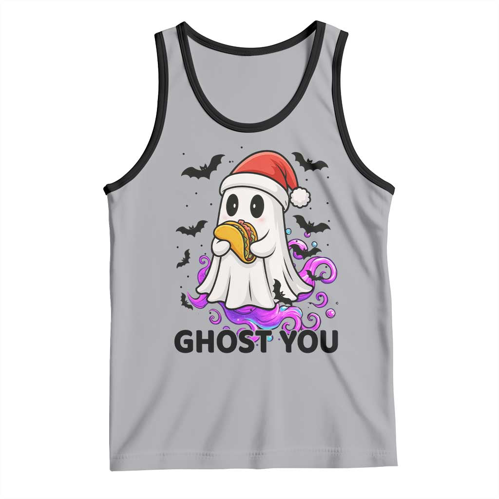Funny Ghost Halloween Christmas Tank Top Ghost You TS14 Athletic Heather Black Print Your Wear
