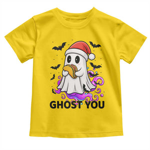 Funny Ghost Halloween Christmas Toddler T Shirt Ghost You - Print Your Wear