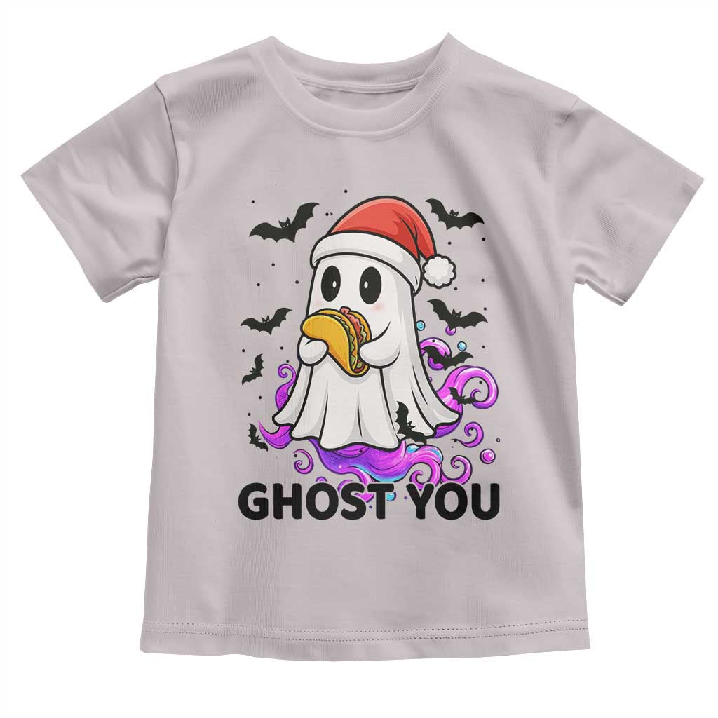 Funny Ghost Halloween Christmas Toddler T Shirt Ghost You TS14 Ice Gray Print Your Wear