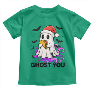 Funny Ghost Halloween Christmas Toddler T Shirt Ghost You - Print Your Wear