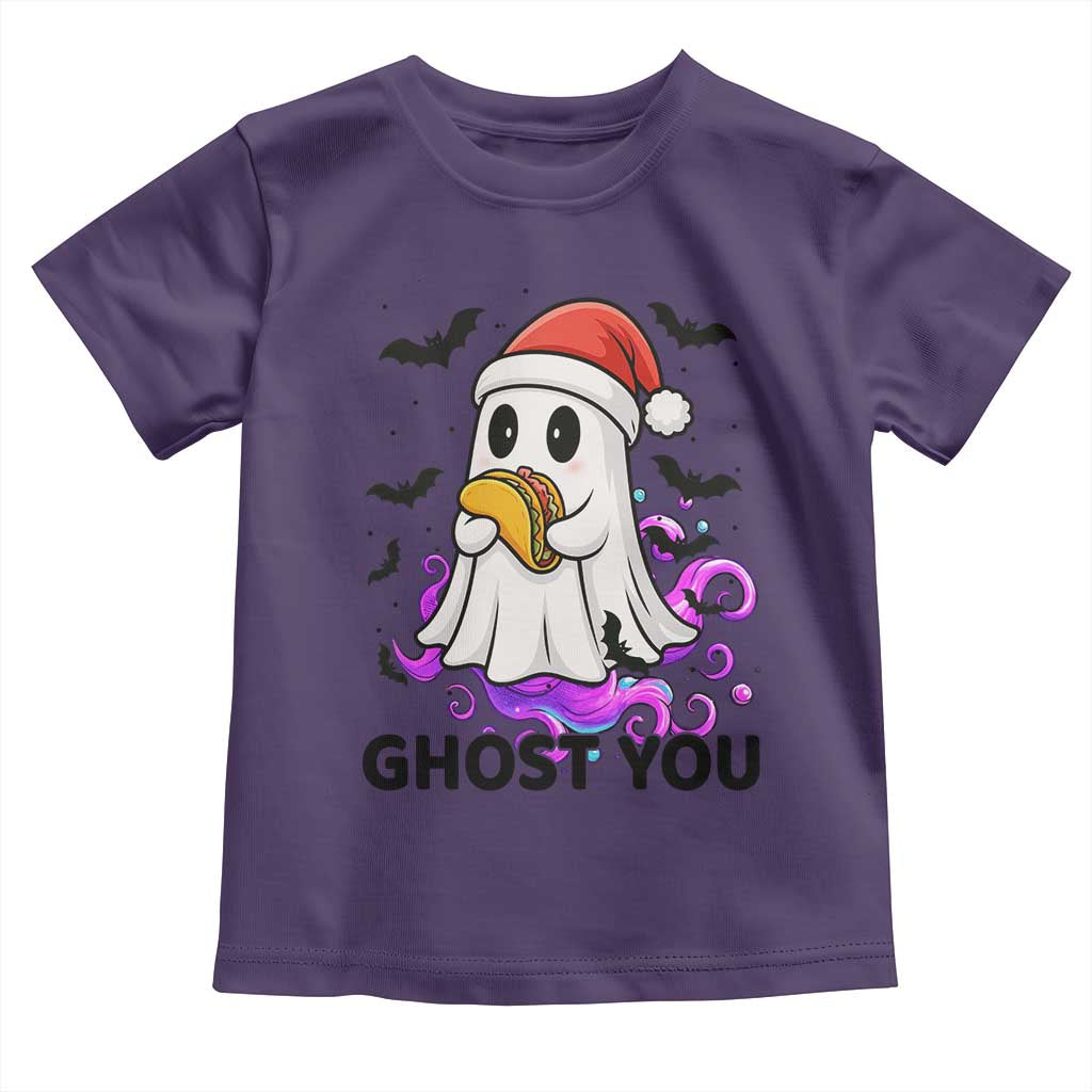 Funny Ghost Halloween Christmas Toddler T Shirt Ghost You TS14 Purple Print Your Wear