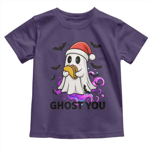 Funny Ghost Halloween Christmas Toddler T Shirt Ghost You - Print Your Wear