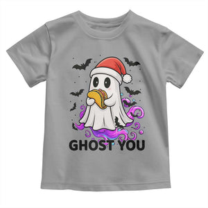 Funny Ghost Halloween Christmas Toddler T Shirt Ghost You - Print Your Wear