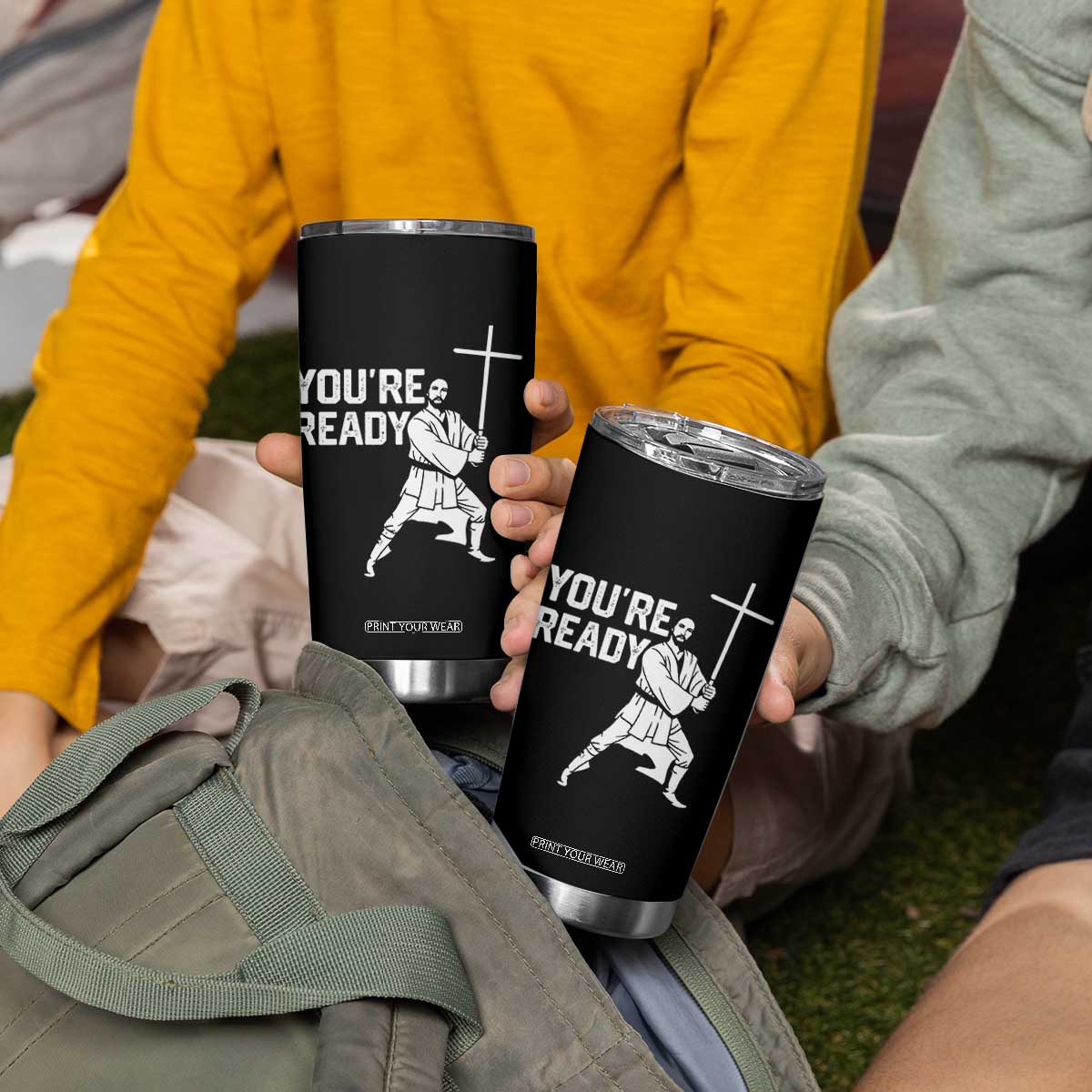 Funny Jesus Christian Meme Tumbler Cup You Are Ready TS14 Print Your Wear
