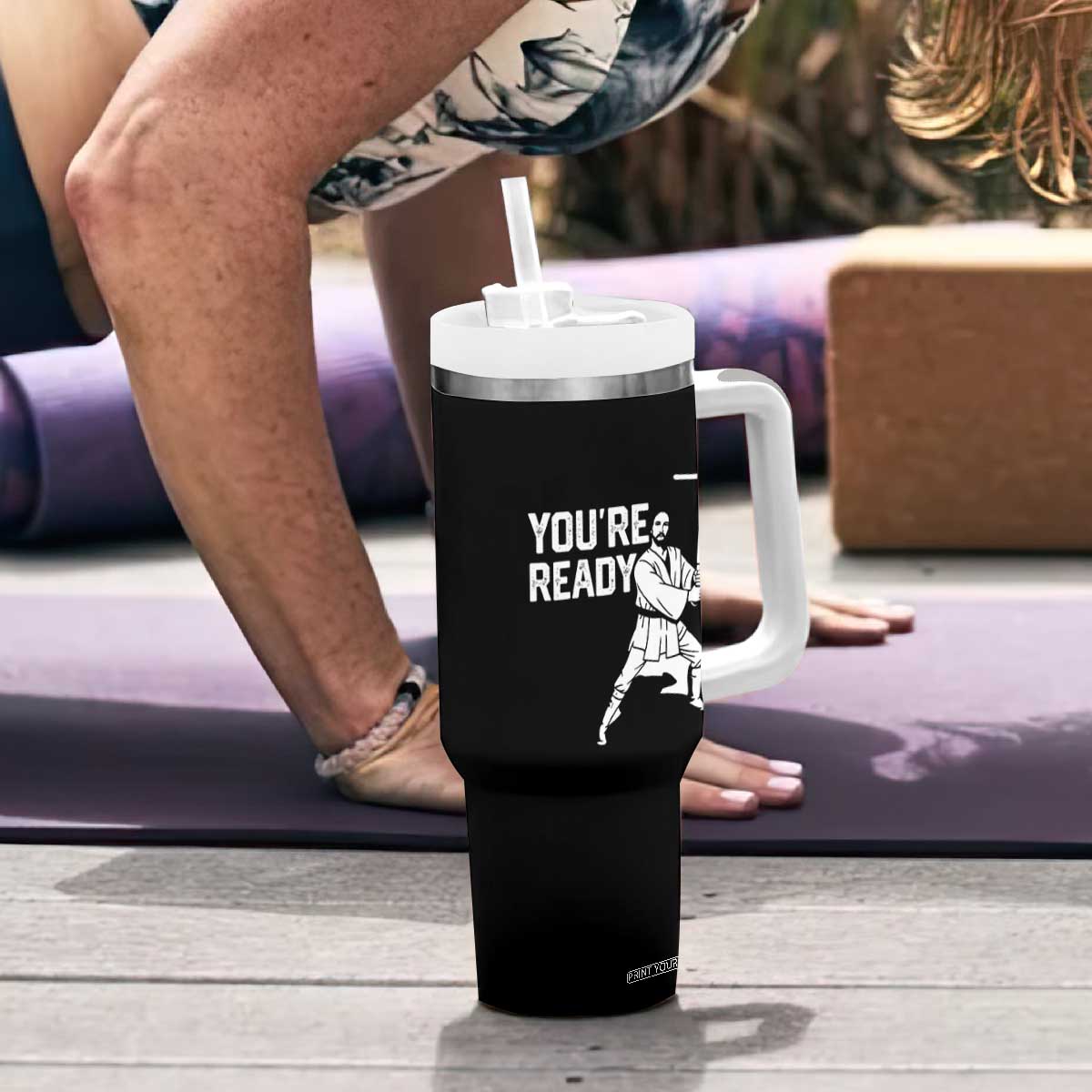 Funny Jesus Christian Meme Tumbler With Handle You Are Ready TS14 Print Your Wear