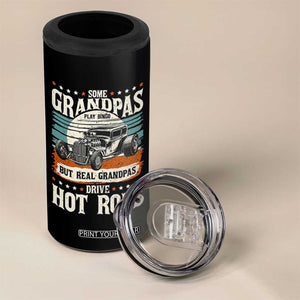 Some Grandpas Play Bingo Real Grandpas Drive Hotrods 4 in 1 Can Cooler Tumbler 1932 American Classic Hotrod