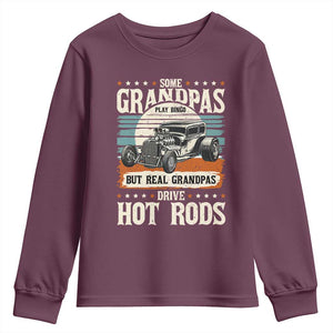 Some Grandpas Play Bingo Real Grandpas Drive Hotrods Youth Sweatshirt 1932 American Classic Hotrod