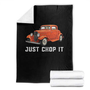 Just Chop It Throw Blanket 1932 American Classic Hotrod