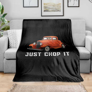 Just Chop It Throw Blanket 1932 American Classic Hotrod