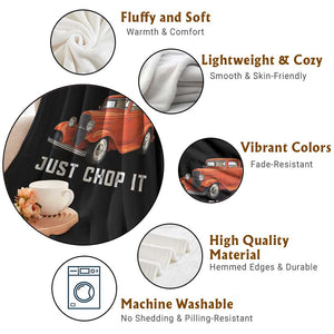 Just Chop It Throw Blanket 1932 American Classic Hotrod