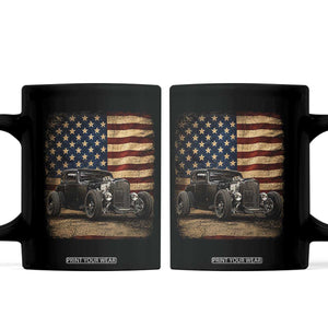 1932 American Classic Hotrod US Flag 4th of July Coffee Mug