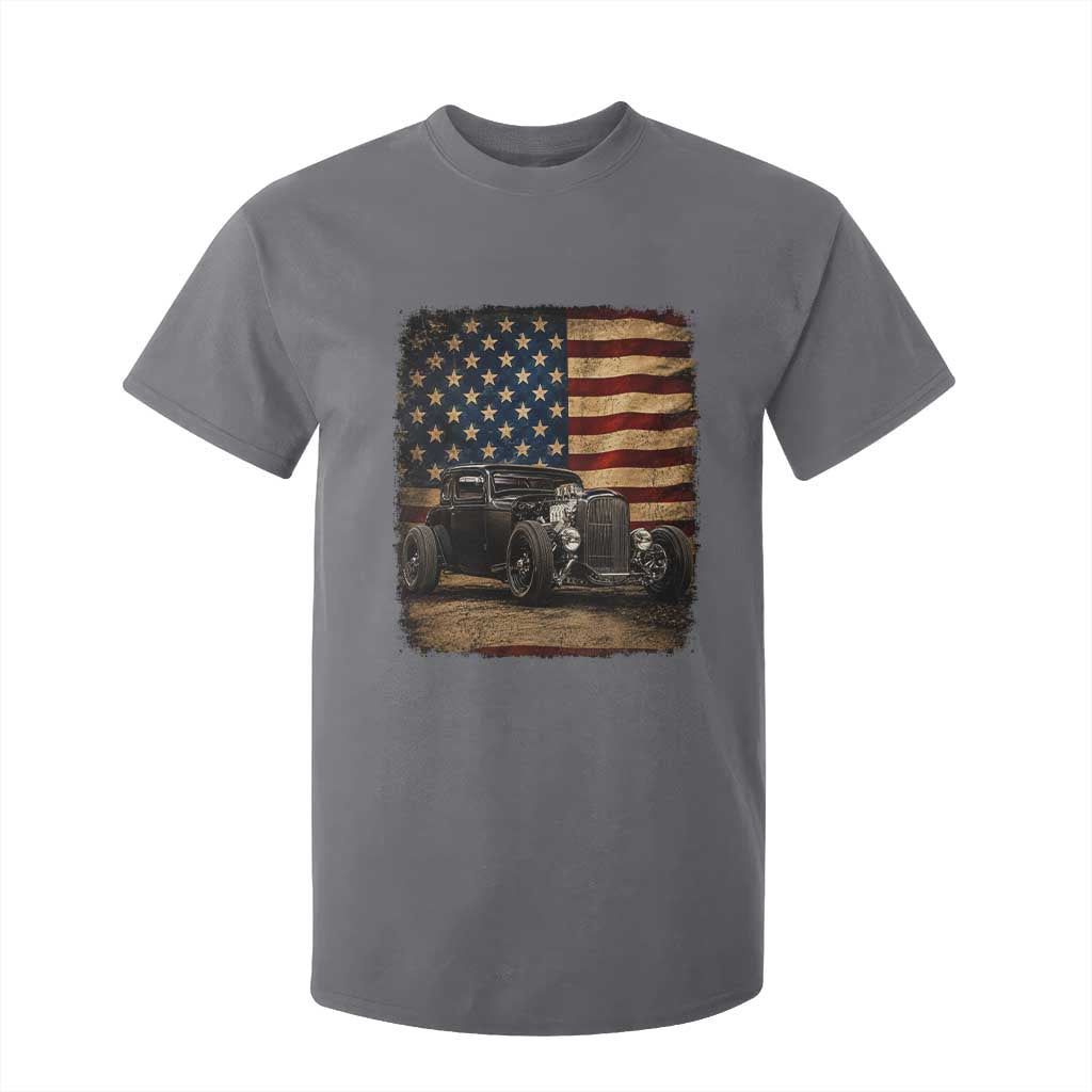 1932 American Classic Hotrod US Flag 4th of July T Shirt For Kid