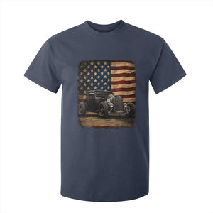 1932 American Classic Hotrod US Flag 4th of July T Shirt For Kid