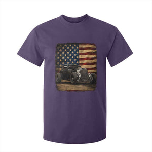 1932 American Classic Hotrod US Flag 4th of July T Shirt For Kid